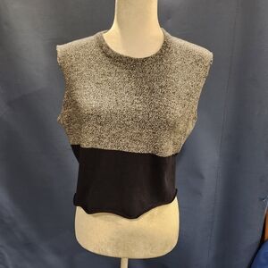Sweater like cropped tank top, size small